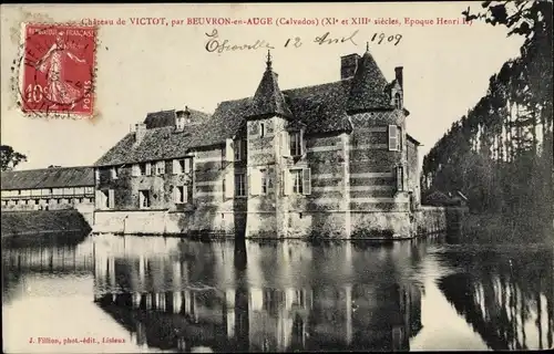 Ak Beuvron en Auge Calvados, Château de Victot