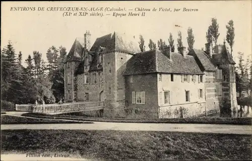 Ak Crevecouer en Auge Calvados, Château de Victot