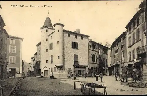 Ak Brioude Haute Loire, Place de la Fènerie