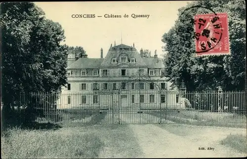 Ak Conches Eure, Château de Quesnay