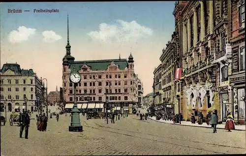 Ak Brno Brünn Südmähren, Freiheitsplatz