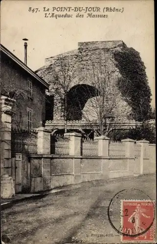 Ak Le Point du Jour Rhône, L'Aqueduc des Massues