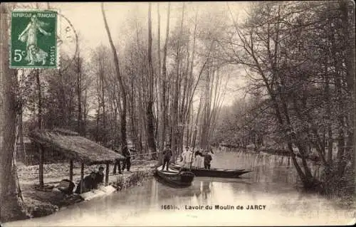 Ak Jarcy Essonne, Lavoir du Moulin