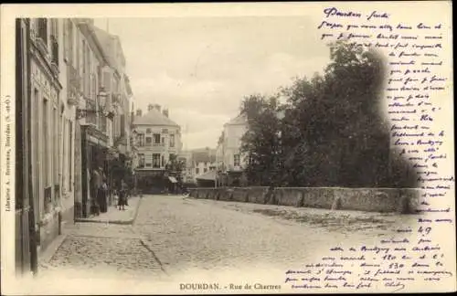 Ak Dourdan Essonne, Rue de Chartres