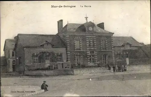 Ak Mur de Sologne Loir et Cher, La Mairie