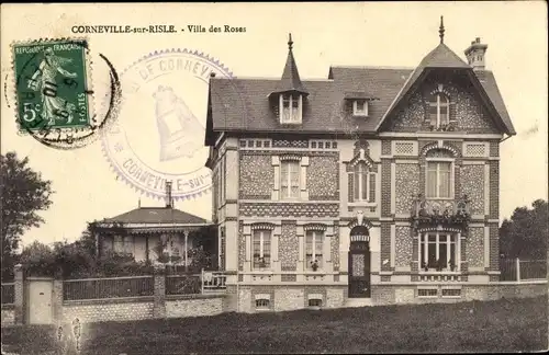 Ak Corneville sur Risle Eure, Villa des Roses