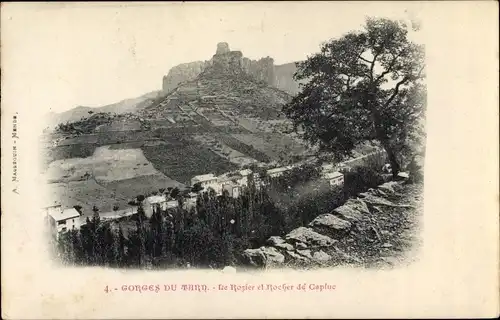 Ak Lozère, Gorges du Tarn, Le Rozier et Rocher de Capluc