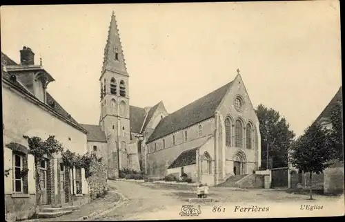 Ak Ferrieres Loiret, L'Eglise