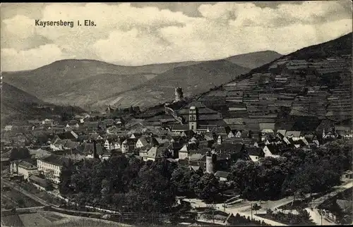 Ak Kaysersberg Elsass Haut Rhin, Gesamtansicht der Stadt