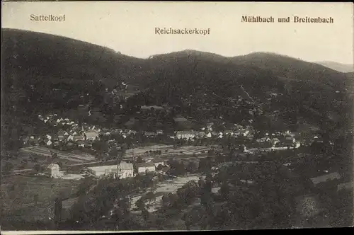 Ak Muhlbach sur Munster Mühlbach Elsass Haut Rhin, Breitenbach, Sattelkopf, Reichsackerkopf