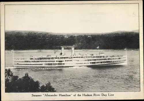 Ak Steamer Alexander Hamilton, Hudson River Day Line