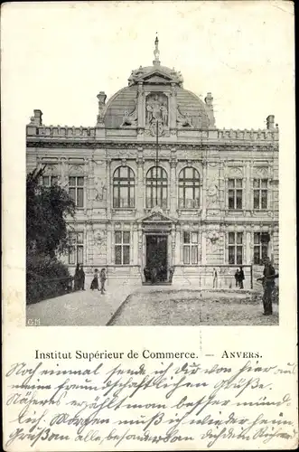 Ak Antwerpen Anvers Flandern, Institut Supérieur de Commerce
