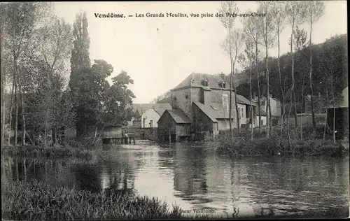 Ak Vendome Loir et Cher, Les Grands Moulins