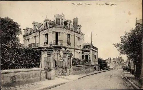 Ak Mondoubleau Loir et Cher, Rue des Ménageries