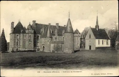 Ak Évreux Eure, Château de Chambray