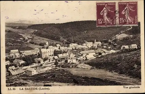 Ak La Bastide Lozère, Vue generale