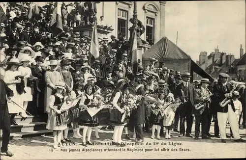 Ak Autun Saône et Loire, 30 Aout 1919, Reception du 29e de Ligne