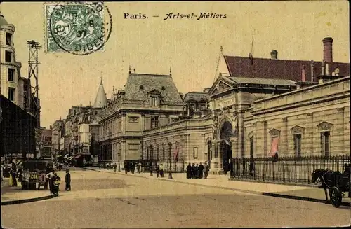 Ak Paris Temple, Arts et Métiers