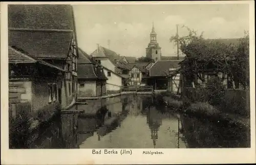 Ak Bad Berka in Thüringen, Mühlgraben