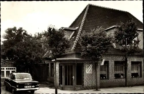 Ak Utersum Nordfriesland, Café und Restaurant zur Post