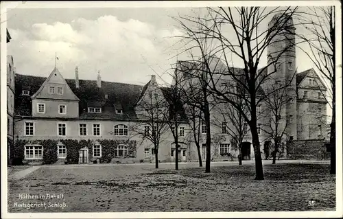 Ak Köthen in Anhalt, Amtsgericht, Schloss
