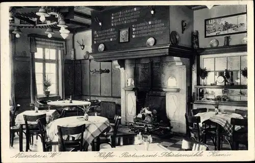 Ak Münster in Westfalen, Kaffee Restaurant Pleistermühle