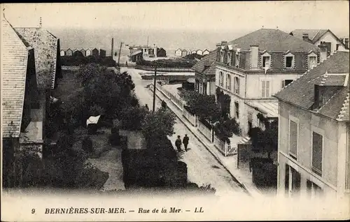 Ak Bernières sur Mer Calvados, Rue de la Mer