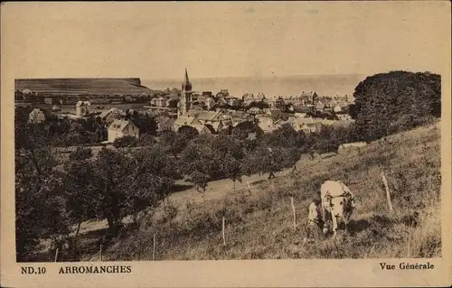 Ak Arromanches Calvados, Vue générale