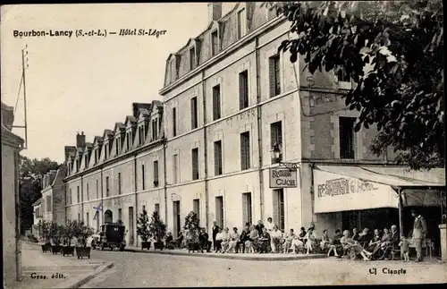 Ak Bourbon Lancy Saône et Loire, Hotel St. Leger