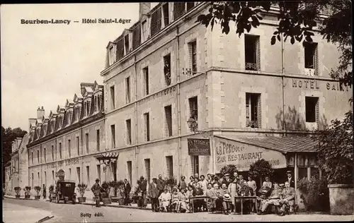 Ak Bourbon Lancy Saône et Loire, Hotel Saint Leger