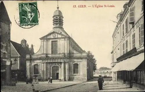 Ak Ak Gien Loiret, Eglise Saint Louis