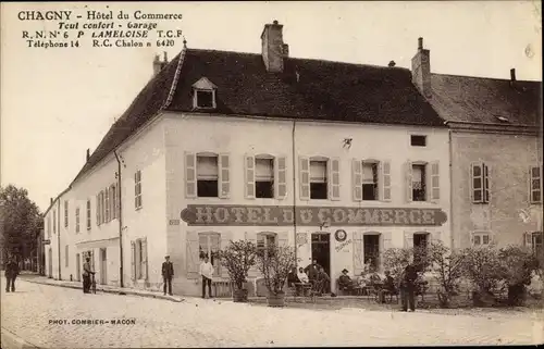 Ak Chagny Saône et Loire, Hotel du Commerce