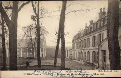 Ak Epinay sous Senart Essonne, Maison de Convalescence, Chapelle