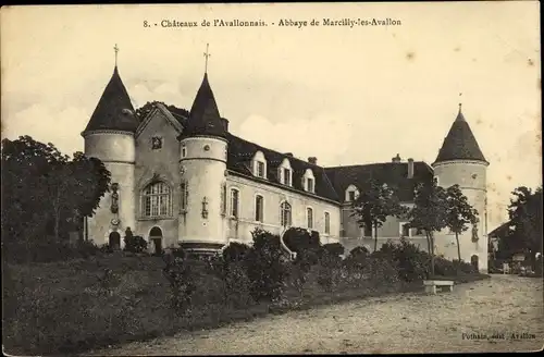 Ak Avallon Yonne, Chateaux de l'Avallonais, Abbaye de Marcilly les Avallon