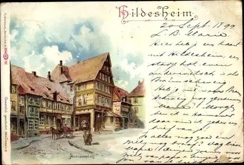 Litho Hildesheim in Niedersachsen, Andreasplatz