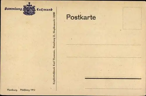 Ak Hamburg, Meßberg 1912