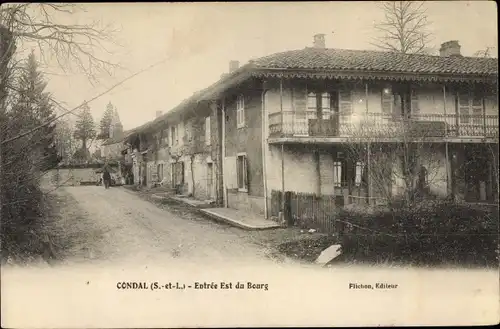 Ak Condal Saône et Loire, Entree Est du Bourg