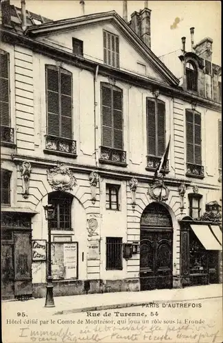 Ak Paris Temple, Rue de Turenne 54