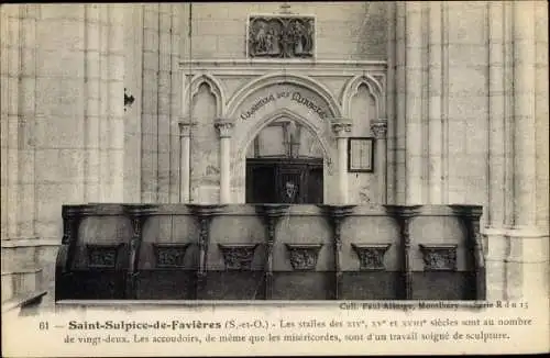 Ak Saint Sulpice de Favieres Essonne, Chapelle des Miracles