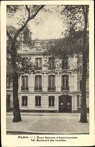 Ak Paris VII. Arrondissement Palais Bourbon, L'Ecole Speciale d'Administration