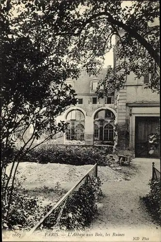 Ak Paris VII. Arrondissement Palais Bourbon, L'Abbaye aux Bois, Les Ruines