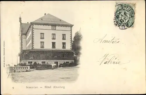 Ak Schlucht Vosges, Hôtel Altenberg, vue générale