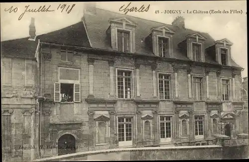 Ak Joigny Yonne, Le Chateau, Ecole des Filles