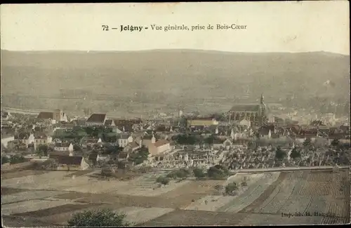 Ak Joigny Yonne, Vue générale, prise de Bois Coeur