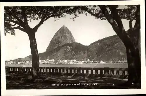 Ak Rio de Janeiro Brasilien, o pao de acucar, Zuckerhut