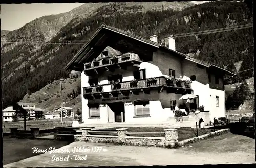 Ak Sölden in Tirol, Haus Glanzer, Totalansicht