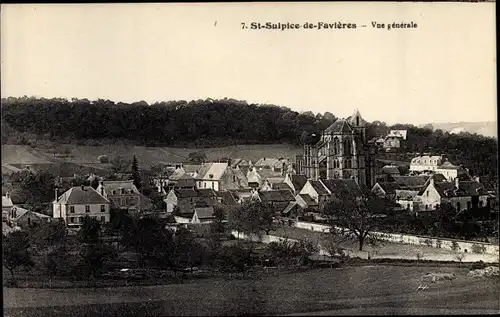 Ak St. Sulpice de Favieres Essonne, Vue générale