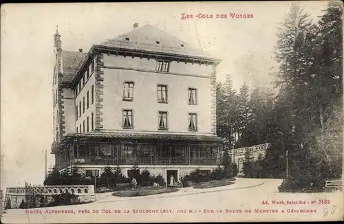 Ak Col de la Schlucht Vosges, Hotel Altenberg, vue générale