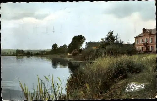 Ak Marsangy Yonne, Les bords de l'Yonne, la Maison du Pecheur