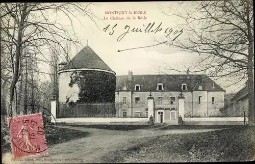 Ak Montigny la Resle Yonne, Le Chateau de la Resle